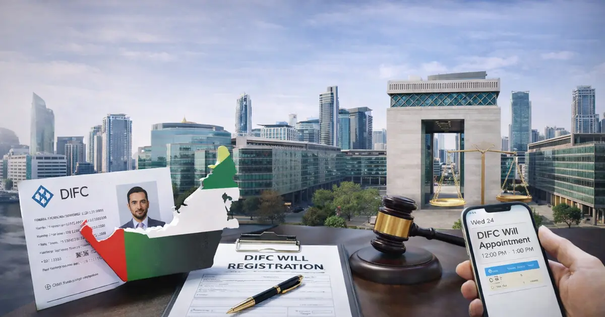 DIFC Will registration: Requirements, Costs, Appointment Steps & Choosing the Right Will Type